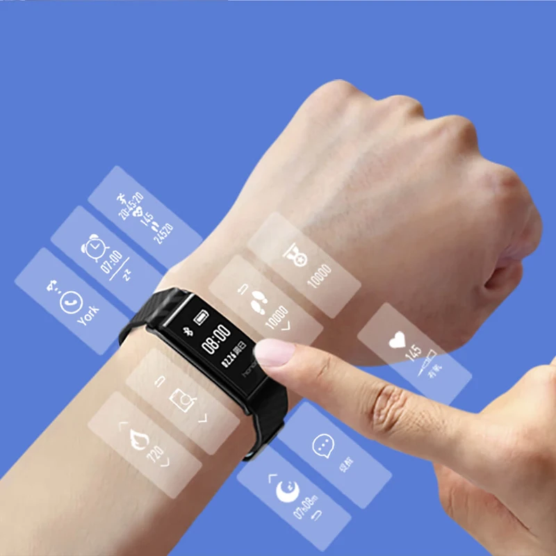 Huawei Honor Band A2 умный Браслет IP67 Водонепроницаемый фитнес трекер 0 96 &quotOLED экран