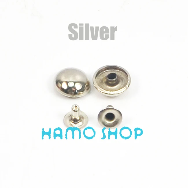 

100pcs/lot 5mm Silver Round Rivet Metal Spike Studs Leathercraft DIY Fashion Biker Rapid Punk Rock Free Shipping