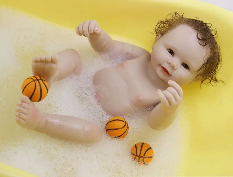 22 дюйма Reborn Baby Boy полный силиконовый винил Реалистичная кукла для новорожденного