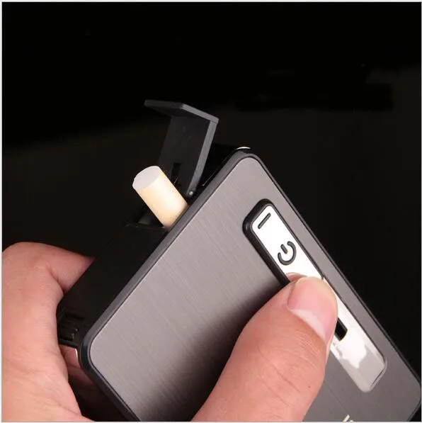 Фокус коробка для сигарет с USB Электронная зажигалка перезаряжаемая Зажигалка