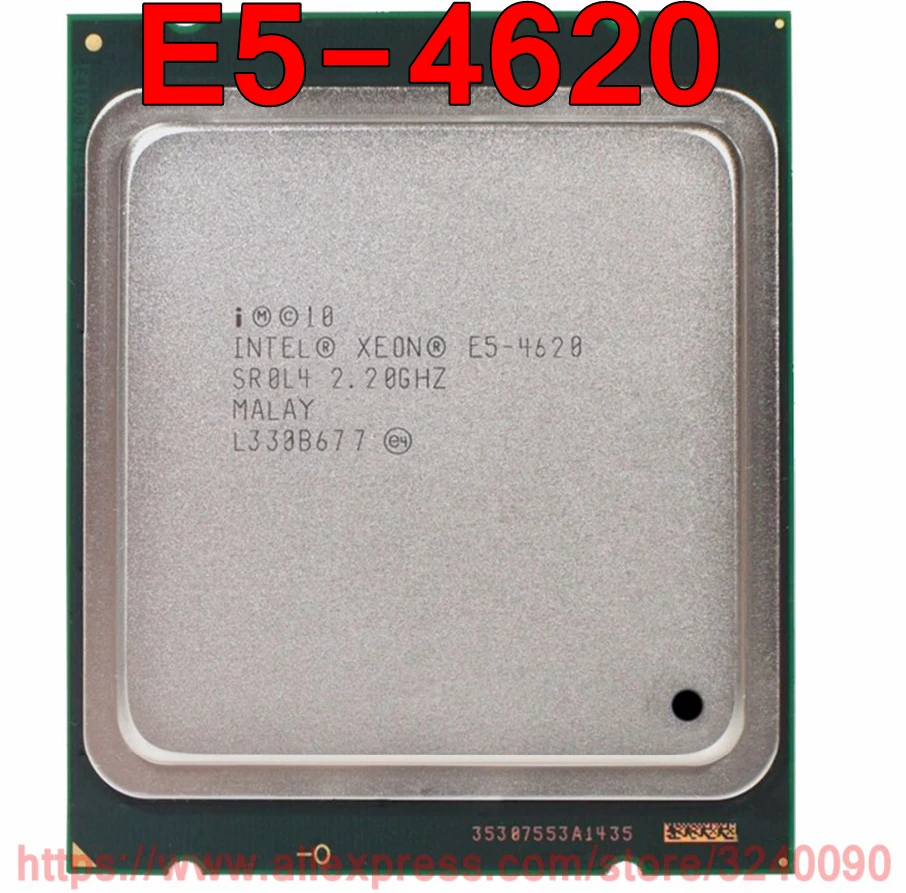 Intel ЦП Xeon E5-4620 SR0L4 2,2 GHz 8-ядерный 16M LGA2011 E5 4620 процессор Быстрая Отправка товара