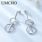 Женские серьги-подвески UMCHO, висячие серьги из серебра 925 пробы 925 пробы, ювелирное изделие для свадьбы, ювелирное изделие ручной работы