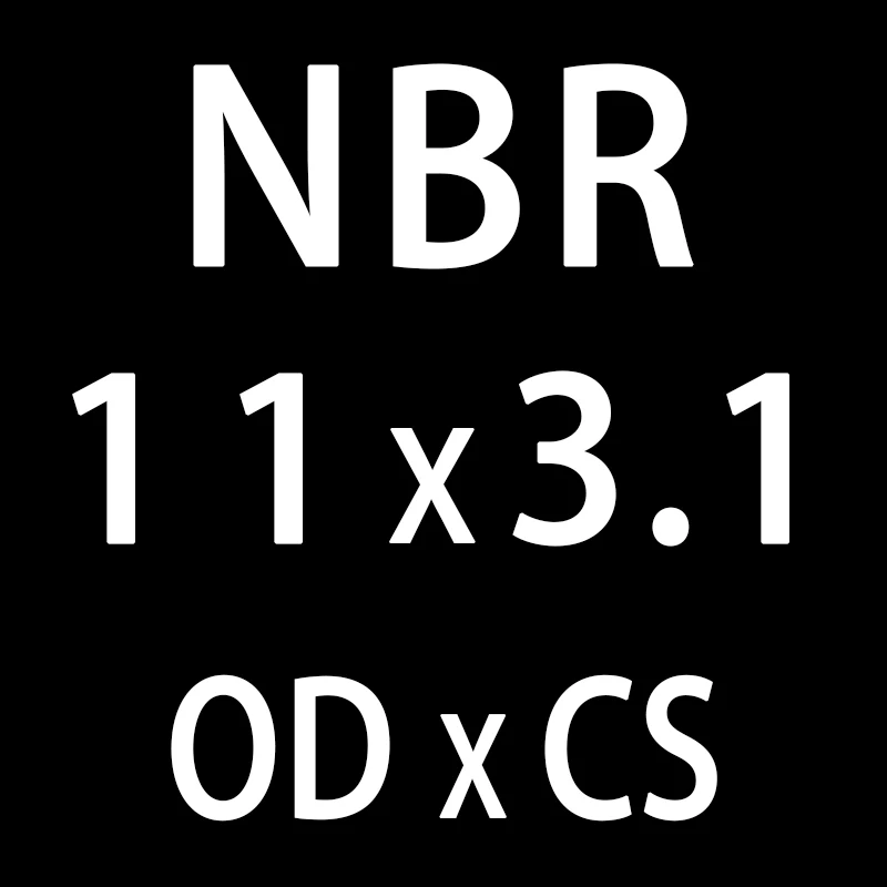 50 шт./лот резиновым кольцом NBR уплотнительное кольцо 3,1 мм Толщина OD10/11/12/13/14/15/16/17/18/19/20 мм уплотнительное кольцо прокладка кольца шайба - Цвет: OD11mm