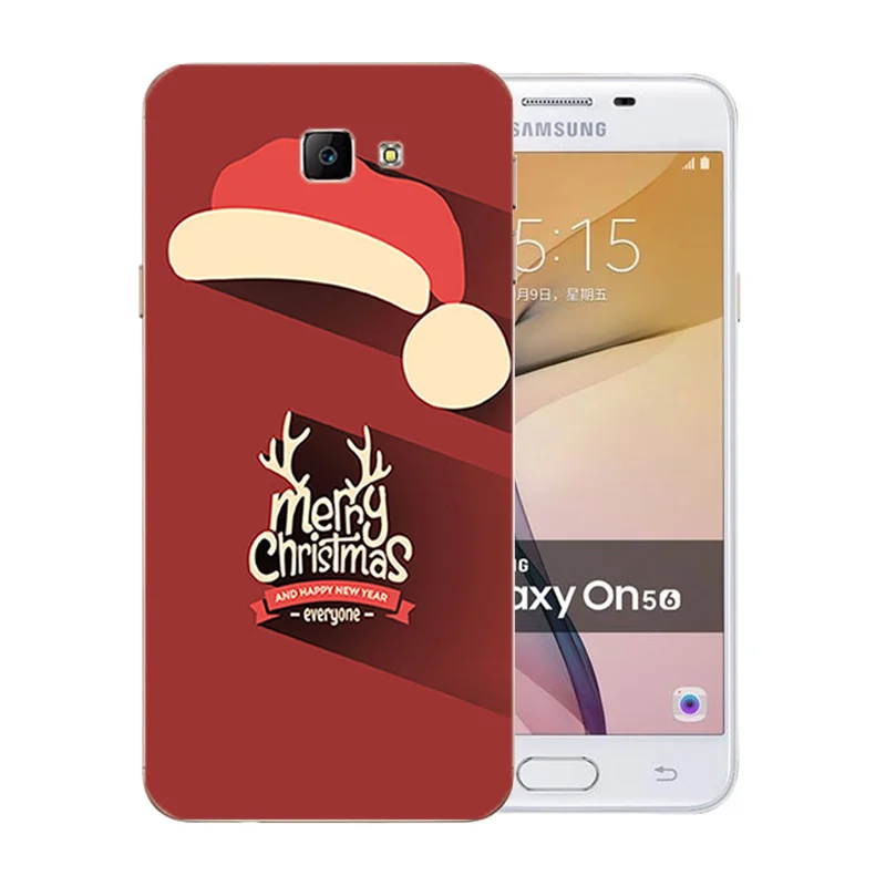 Мягкий чехол из ТПУ для Samsung Galaxy J5 Prime/On5 2016 чехлы с веселым рождественским узором
