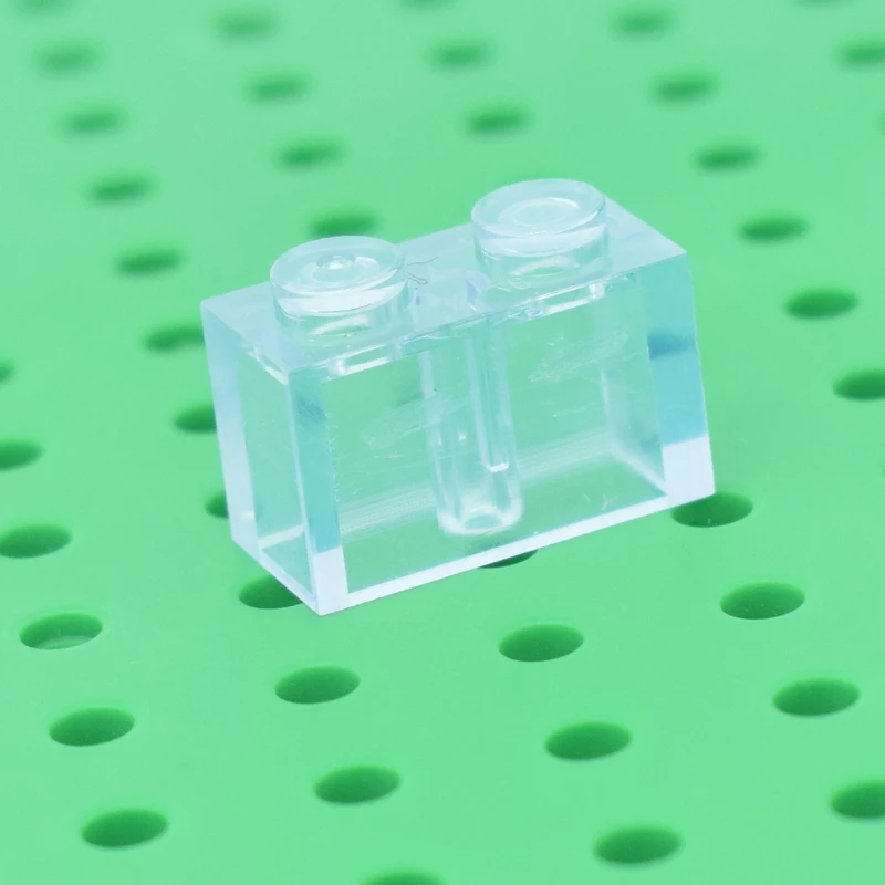 100 шт./лот кирпич 1x2 DIY Просветленный Блок Кирпича совместим с сборками