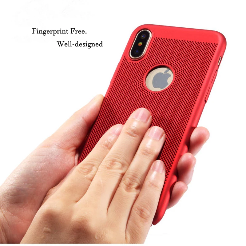 Oppselve дышащий чехол для iPhone X 7 6 s Plus Роскошный ультра тонкий Жесткий ПК IX Coque Fundas