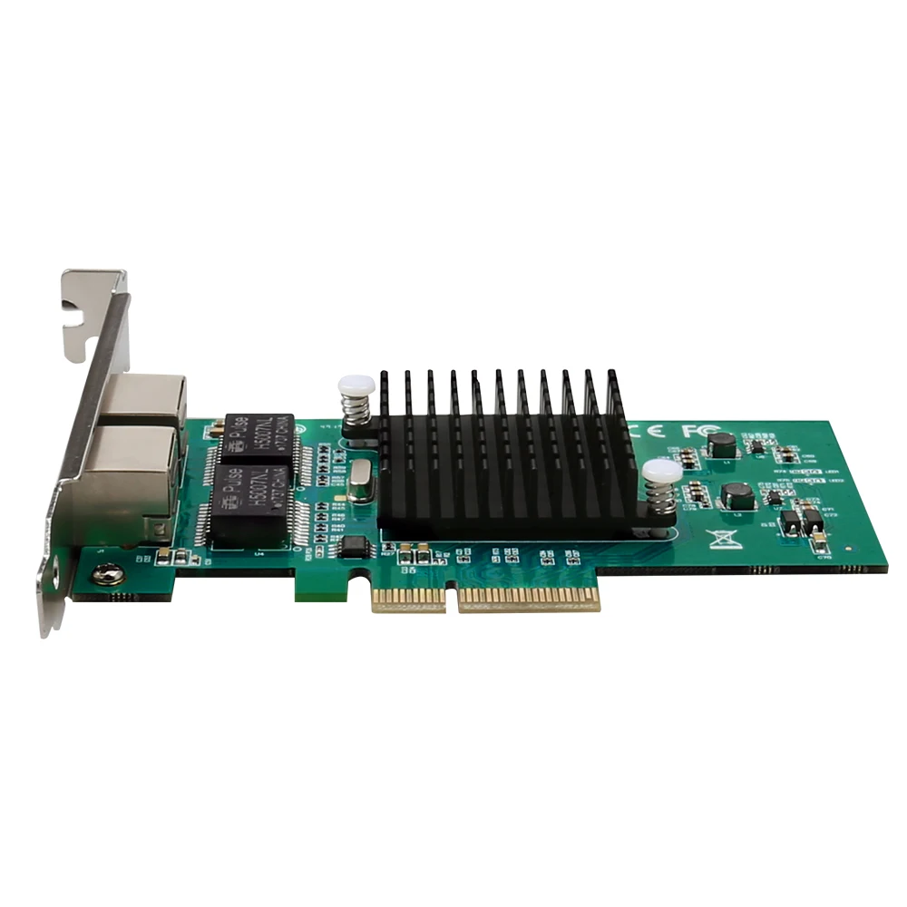 DIEWU RJ45 lan Сетевой кабель Gigabit 10/100/1000 Мбит/с 1G 82576 PCIe 4x сервер мини беспроводной