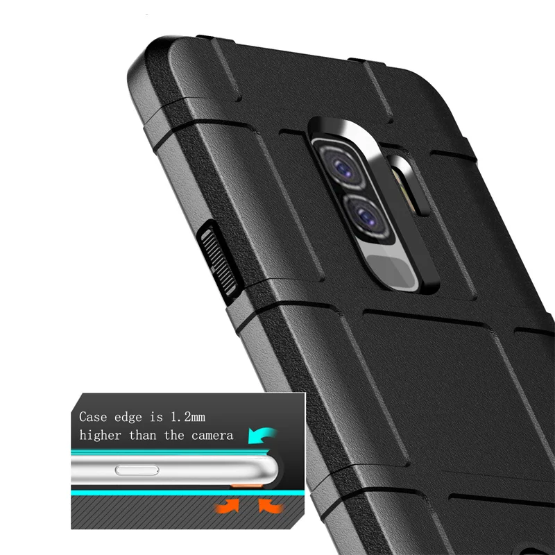Luxury Armor Silicone Phone Case for Samsung Galaxy S9 Plus Note 9 A7 2018 A750 J4 J6 Prime shockproof Soft TPU Cover |
