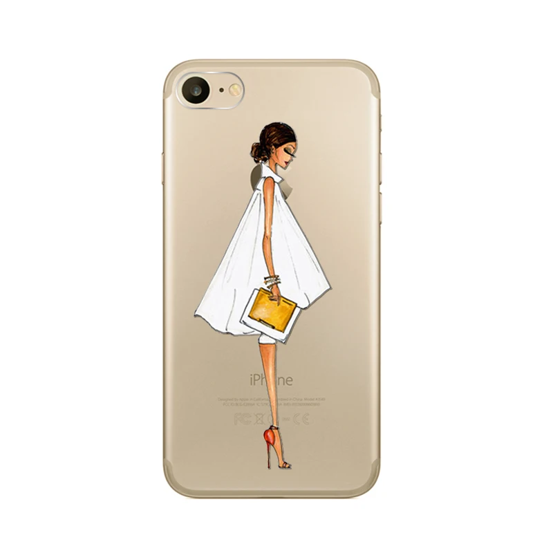 Phone Cases For iPhone X XS 7 8 6 6s 7Plus 8Plus Traveling Girls Design Beautiful Bikini Girl Back Cover for iphone XR Max |