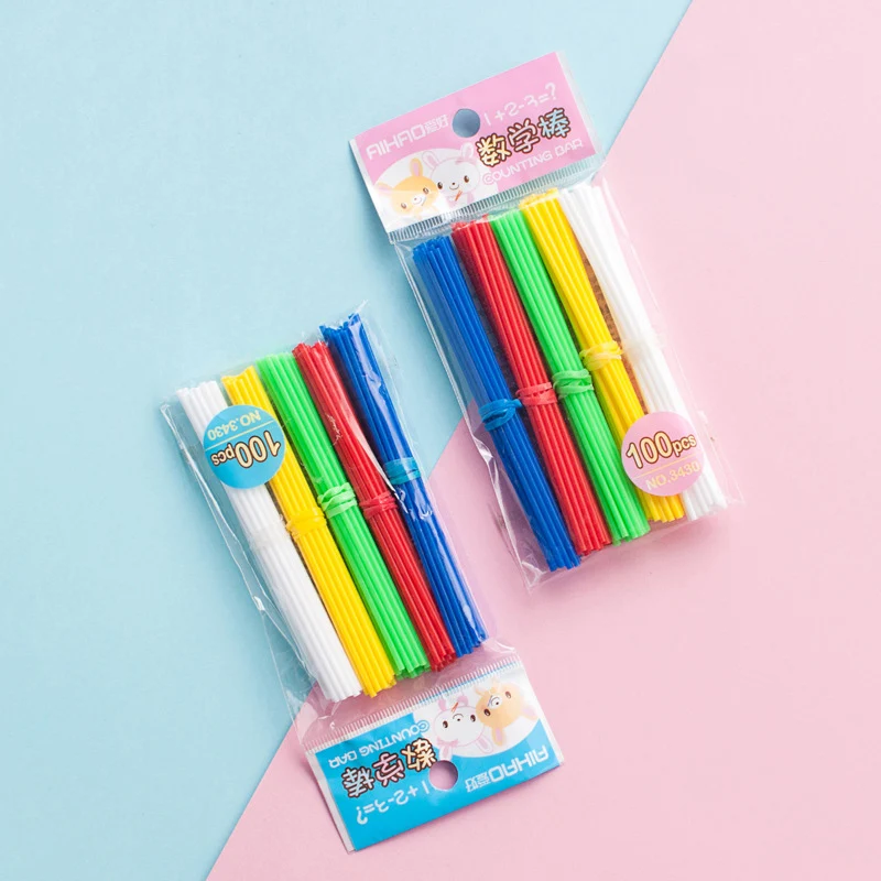 100 шт./упак. небольшой стержней для подсчета число детей Пособия по математике