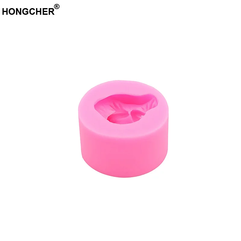 Pink Новинка в виде листка Лотоса Маленький Лягушонок fondant(сахарная) силиконовая форма шоколадовая форма, украшение для торта, десерта пресс-форм, кухня, приспособление для выпечки, лампы в форме свечи прессформы - Цвет: Pink
