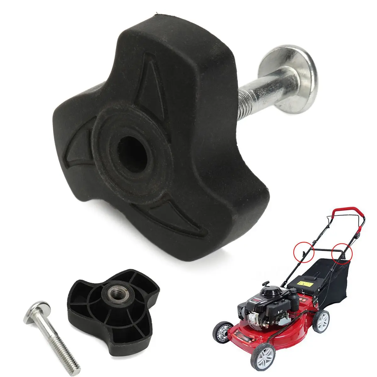 

1 x ручка газонокосилки, гайка для крыльев, деталь силового оборудования, Wingnut