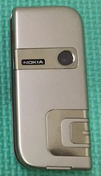 Серебристый Разблокирована Nokia 7260 с одинарным сердечником FM радио 760 мАч Серебряный Цвет только старые дешевые отремонтированный мобильный телефон - Цвет: Серебристый