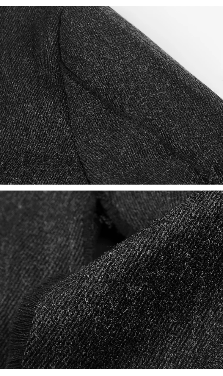 New Spring Retro Black Fur-trimmed Casual Slim Black European Style Suit for Men Stand Collar Men Suit Blazer Brand F8288