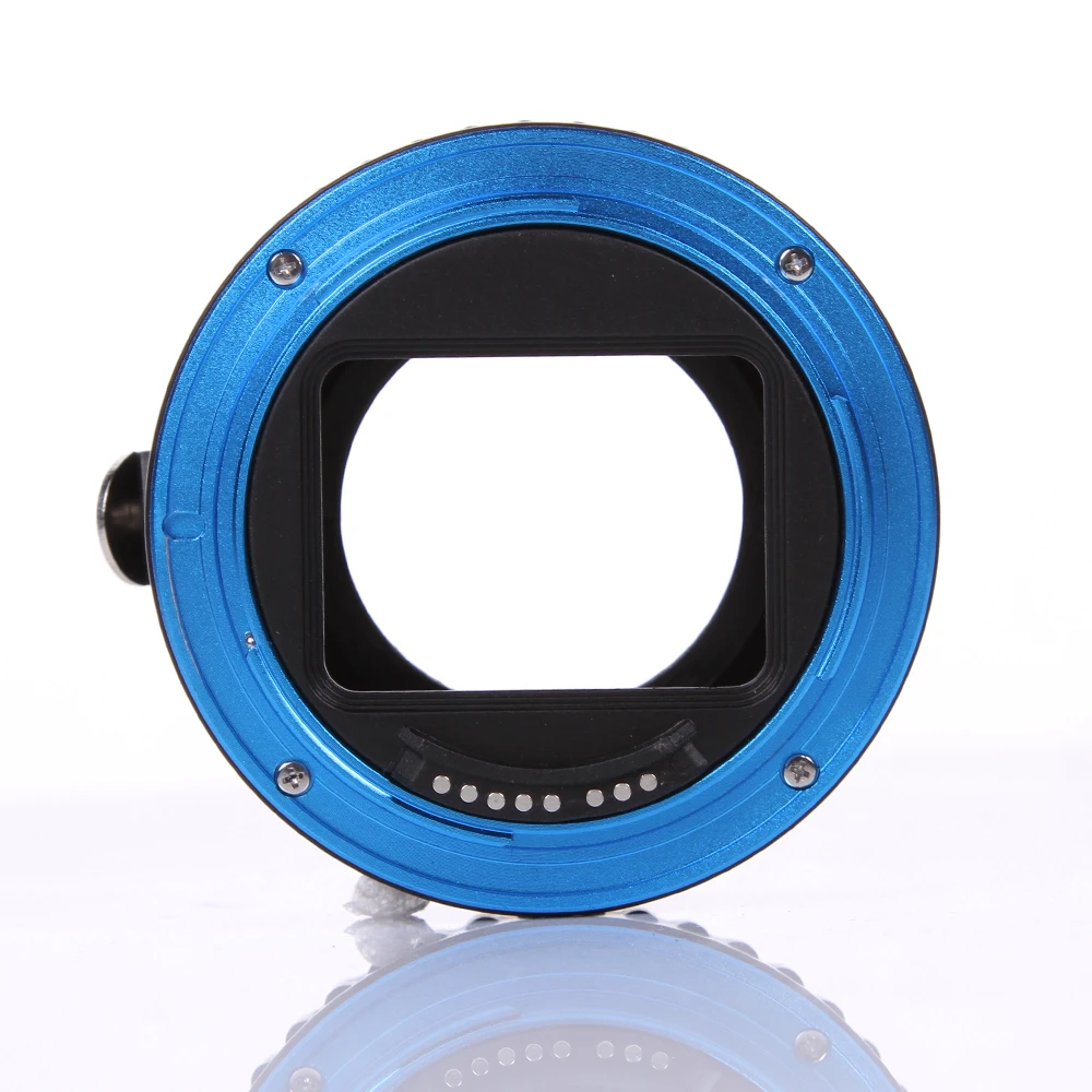 Синее металлическое Крепление с автофокусом AF макро Удлинительное Кольцо для