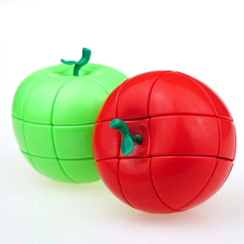 Новый YJ YongJun Apple shape 3x3x3 магический куб без наклеек гладкая скорость головоломка