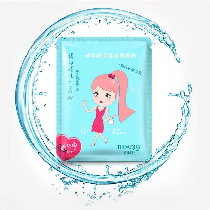 BIOAQUA 1 шт. гиалуроновая кислота улитка глубокое увлажнение маска для лица
