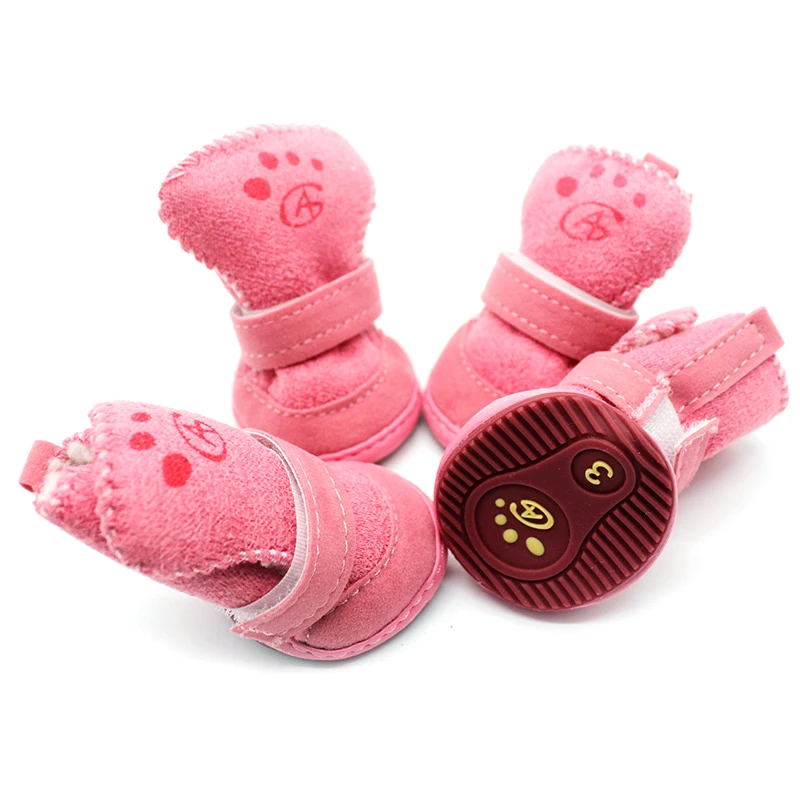 Брендовая новая зимняя обувь для щенков Уличная собак Такса Теплые ботинки