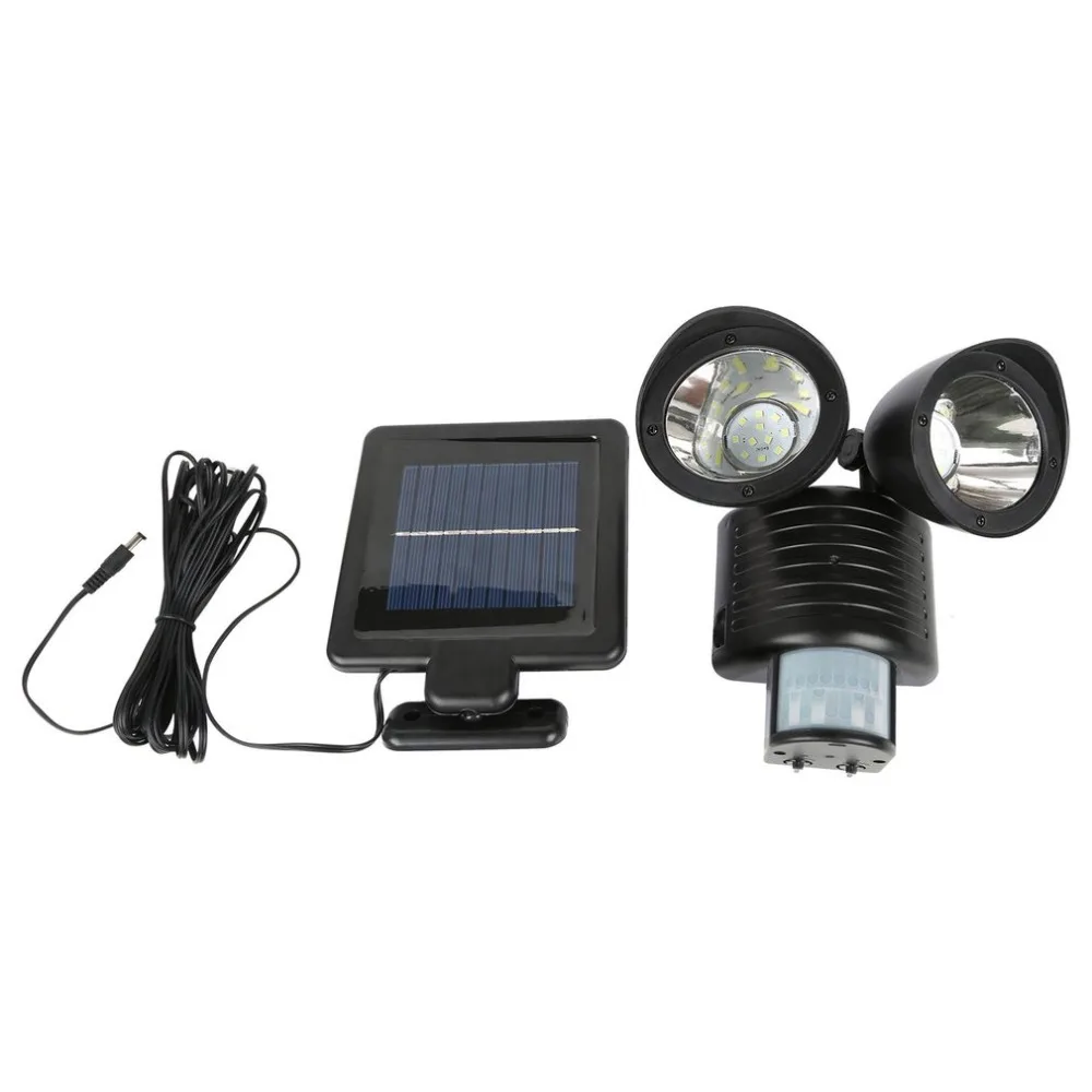 22 LED PIR детектор Солнечная охранная лампа Солнечный точечный свет датчик движения