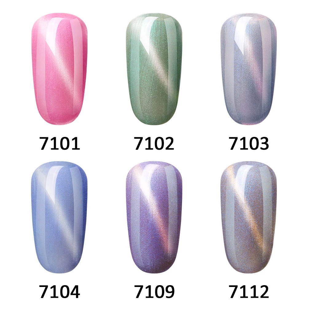 10 мл Магнитный Гель лак для ногтей кошачий глаз гибридный с эмалью