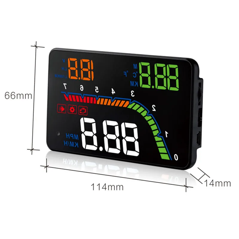GEYUREN A100s T100 OBD автомобиля hud головой вверх дисплей 2019 датчик температуры obd