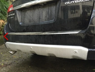 Алюминиевый протектор заднего бампера для Subaru outback 2010 2011 2012 2013|rear bumper protector|subaru rear