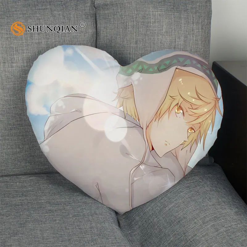 Pillow Case Лидер продаж, наволочка в форме сердца Noragami, Наволочка на молнии на заказ, наволочка, без сердечника, размер 41x36 см, 47x42 см - Цвет: Pillow Case
