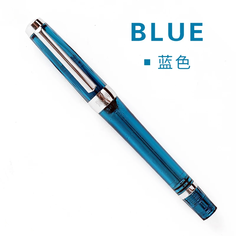 Blue(Paili Logo) КРЫЛО Sung снасти 3013 паили 013 вакуумные перьевая ручка смолы прозрачный 0,38 мм/0,5 мм чернильная ручка NIB - Цвет: Blue(Paili Logo)
