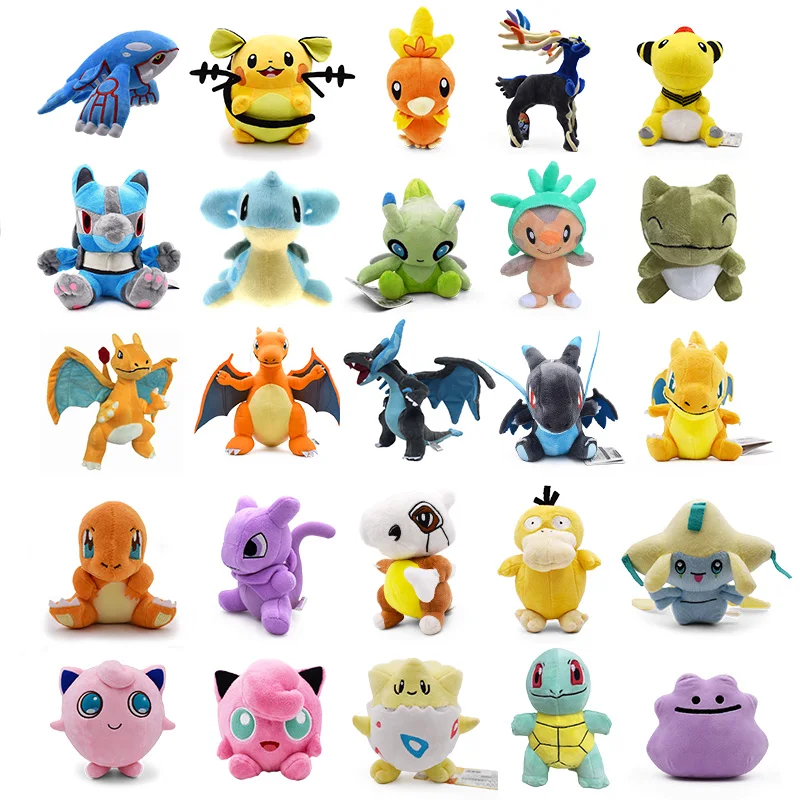 25 Стильные Плюшевые игрушки куклы аниме милые Чаризард Jigglypuff Togepi Peluche мягкая игрушка подарок для детей