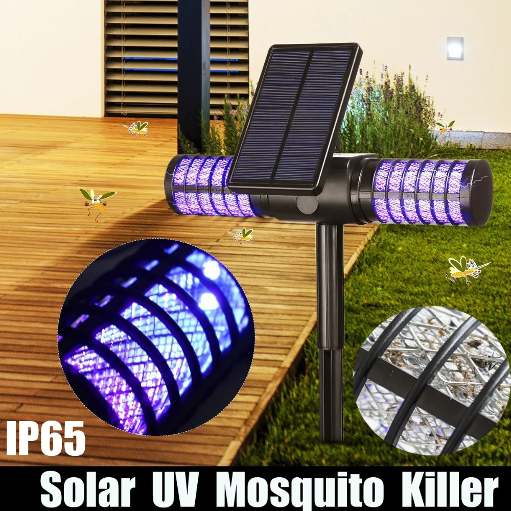 Solar Mosquito Killer Led Light USB Repellent IP65 Insect Trap Lamp UV Bug Zapper Pest Control Repeller Wall | Дом и сад