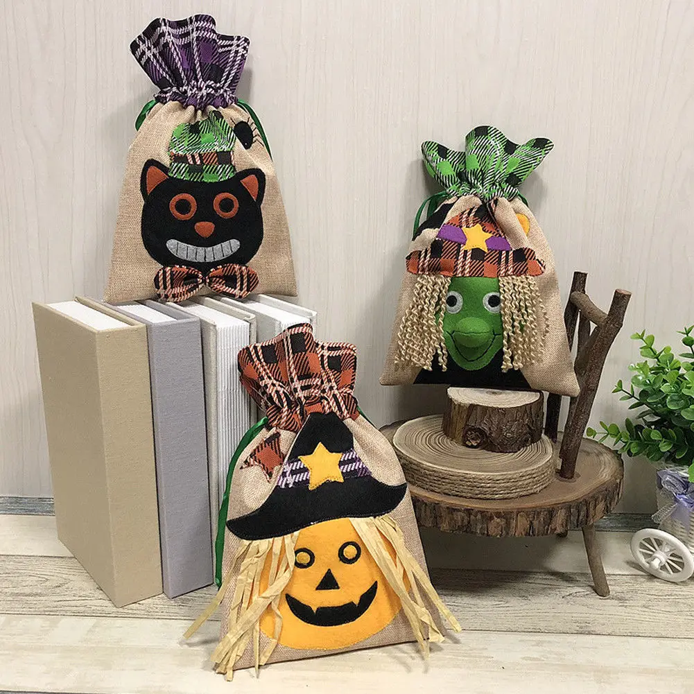 Halloween Cello Party Loot Bags Sweet Bag Trick Or Treat Spooky Pumpkin Gift Boxes | Дом и сад