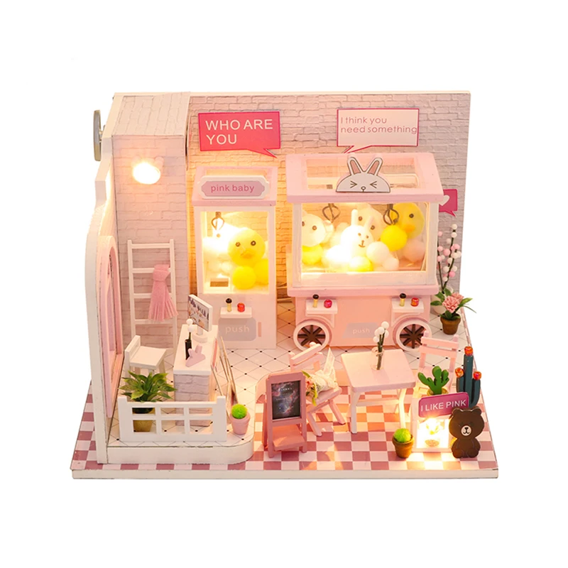 Игрушки для детей Diy кукольный домик Casa Миниатюрный Кукольный с мебелью куклы