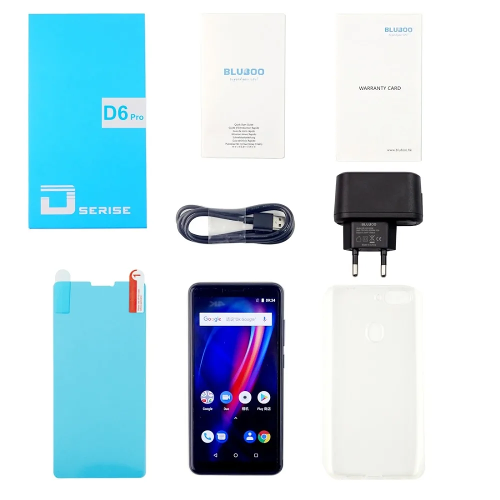 Оригинальный BLUBOO D6 Pro 4G мобильный телефон Android 8 1 2 Гб Оперативная память 16