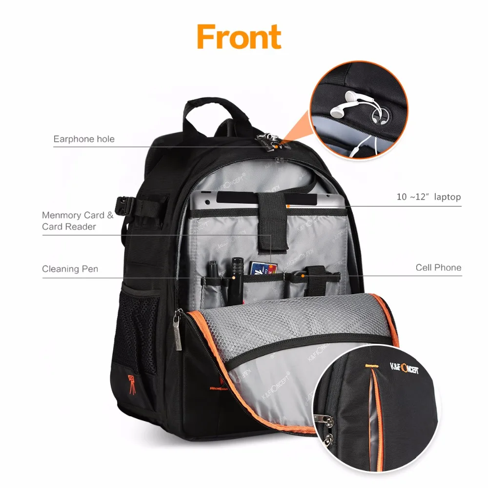 Men Woman Multifunctional Camera Backpack DSLR Bag for Laptops Tablets+ Waterproof Rain Cover Canon Nikon Accessories|dslr bag|bag forcamera backpack