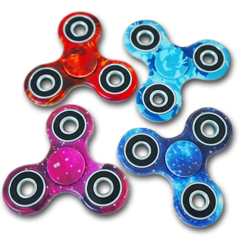2017 распродажа Спиннер ручной для снятия стресса Tri Spinner Fidget Камуфляжный