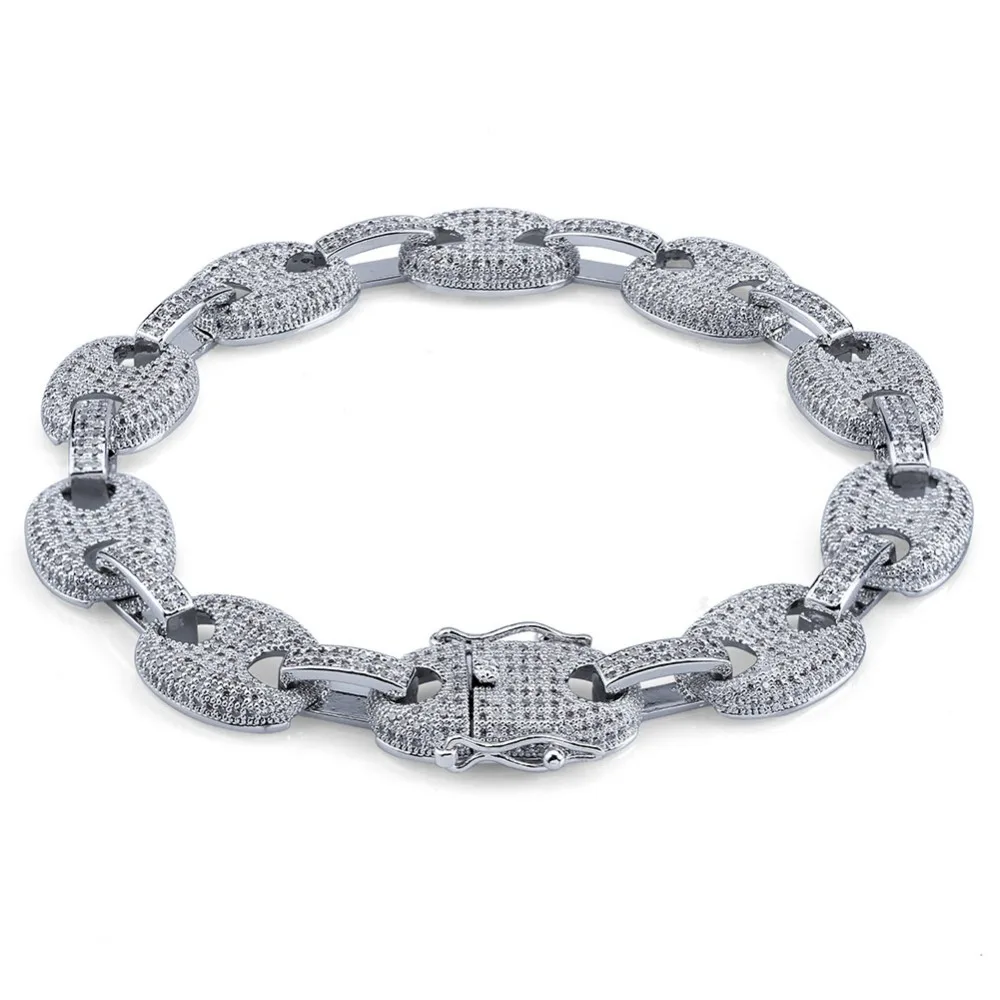 ARMNVNV многоцветный золотой серебряный 4 цвета s Iced Out шикарный браслет цепочка для