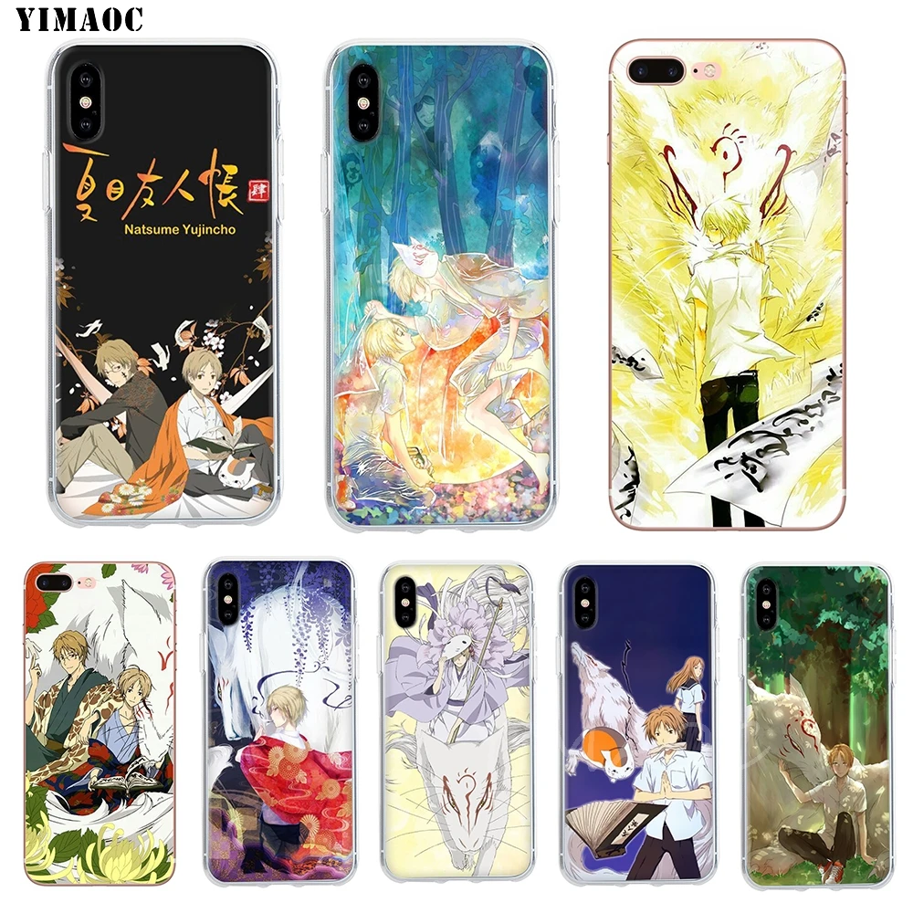 Мягкий чехол YIMAOC Anime Natsume yujincho из ТПУ и силикона для iPhone 8 7 6 6S Plus 5 5S SE X XR XS 11 Pro Max |