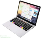 Силиконовая накладка на клавиатуру Logic Pro X Hot key, чехол для клавиатуры Macbook Pro 13 