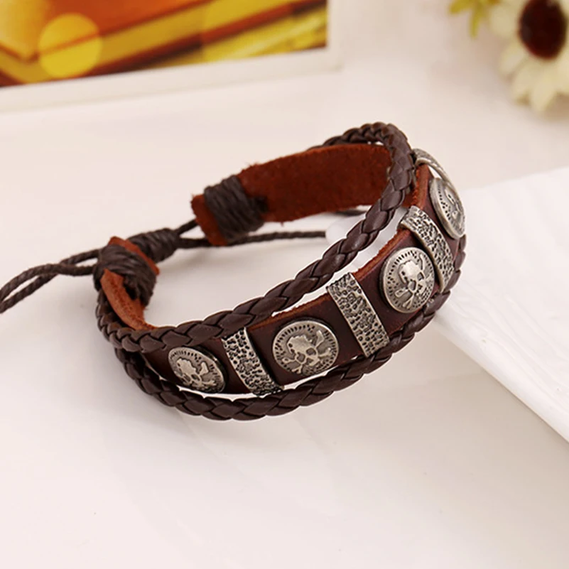 Браслет ручной работы в стиле бохо цыганский хиппи винтажный Молодежный панк