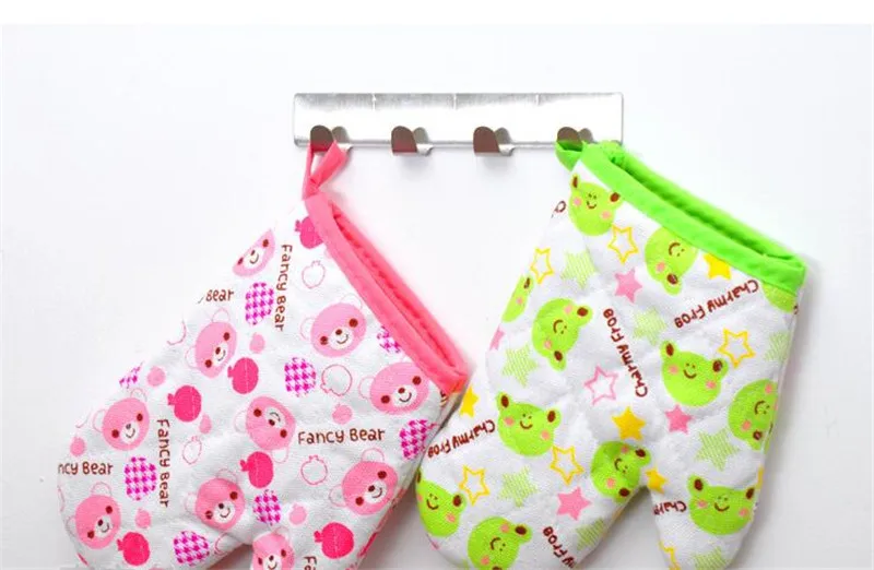 2017 цветные двухсторонние Прихватки из микрофибры для духовки кухонные перчатки