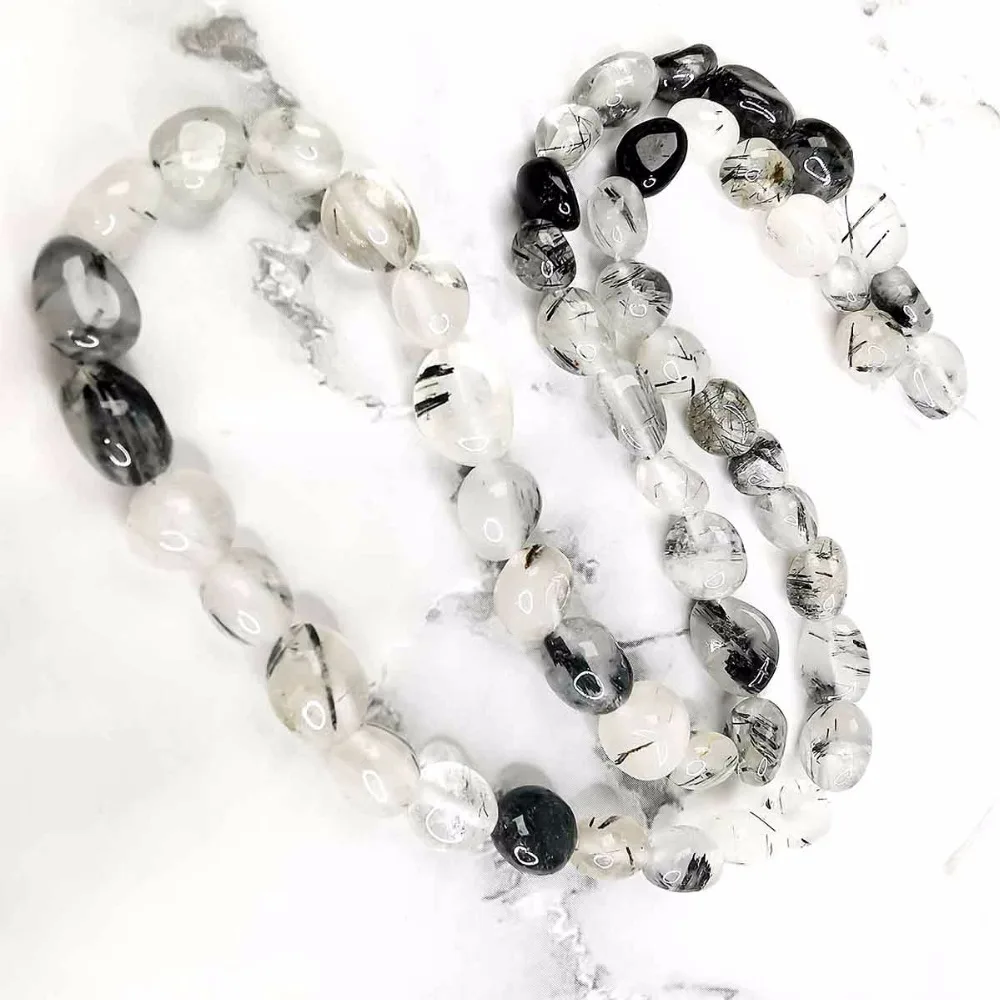CKKU Jewelry 2019 овальный черный рутиловый кварц бусины для самостоятельного