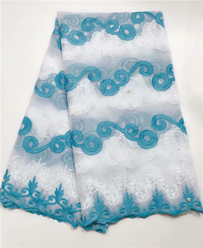 Latest Nigeria Swiss Laces stones High Quality Voile Switzerland Cotton African Dry Lace Fabric For Man Women white | Дом и сад
