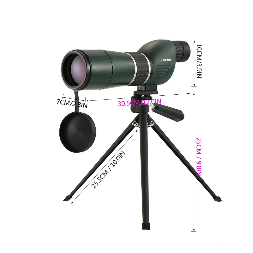 Охотничий телескоп Eyebre 20 60x60 прямой/угловой точечный труба со штативом