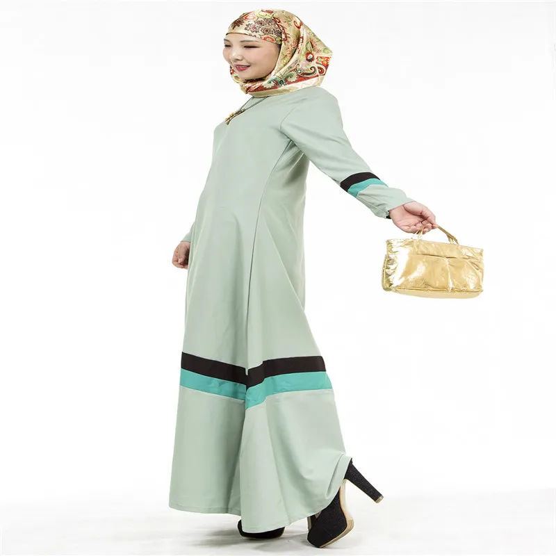 Женское длинное мусульманское платье Bubble Tea Кафтан Abaya Дубай Турецкая Малайзия