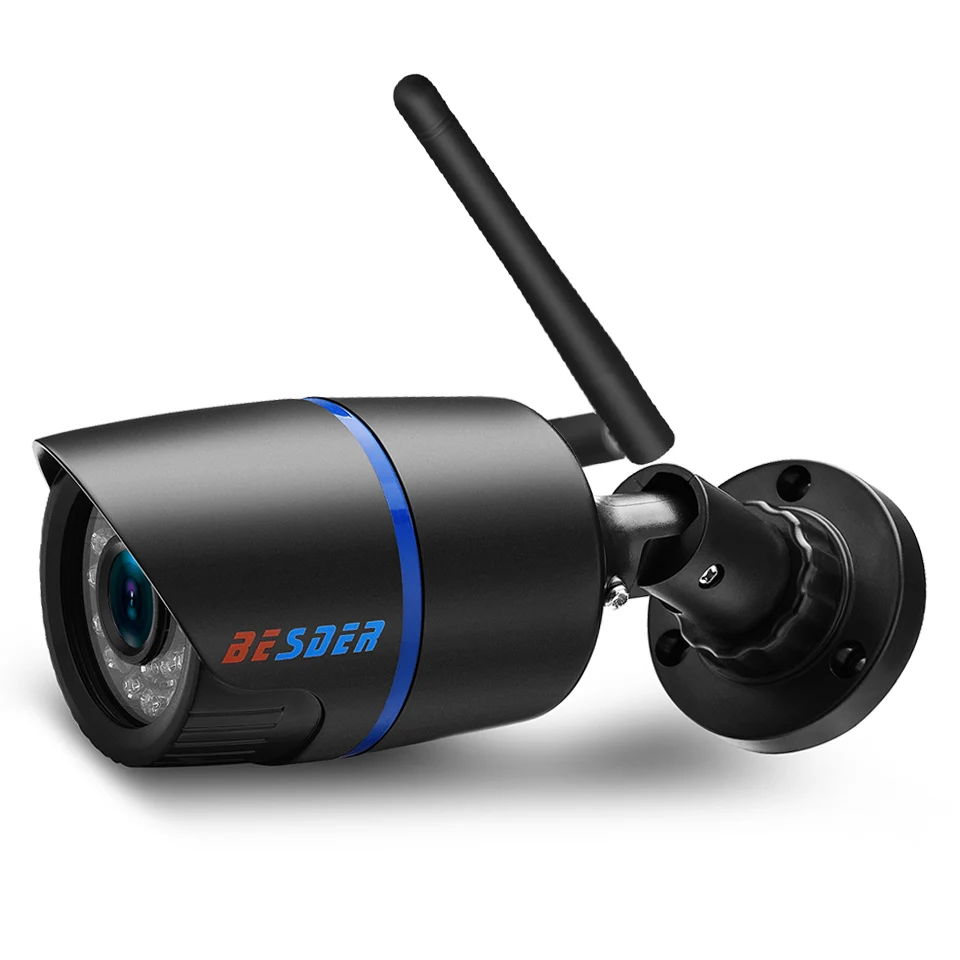 Besder Yoosee Wifi Ip CCTV камера 720P 960P 1080P Onvif P2P Черная пуля Безопасности уличная Ip камера беспроводная поддержка SD карта