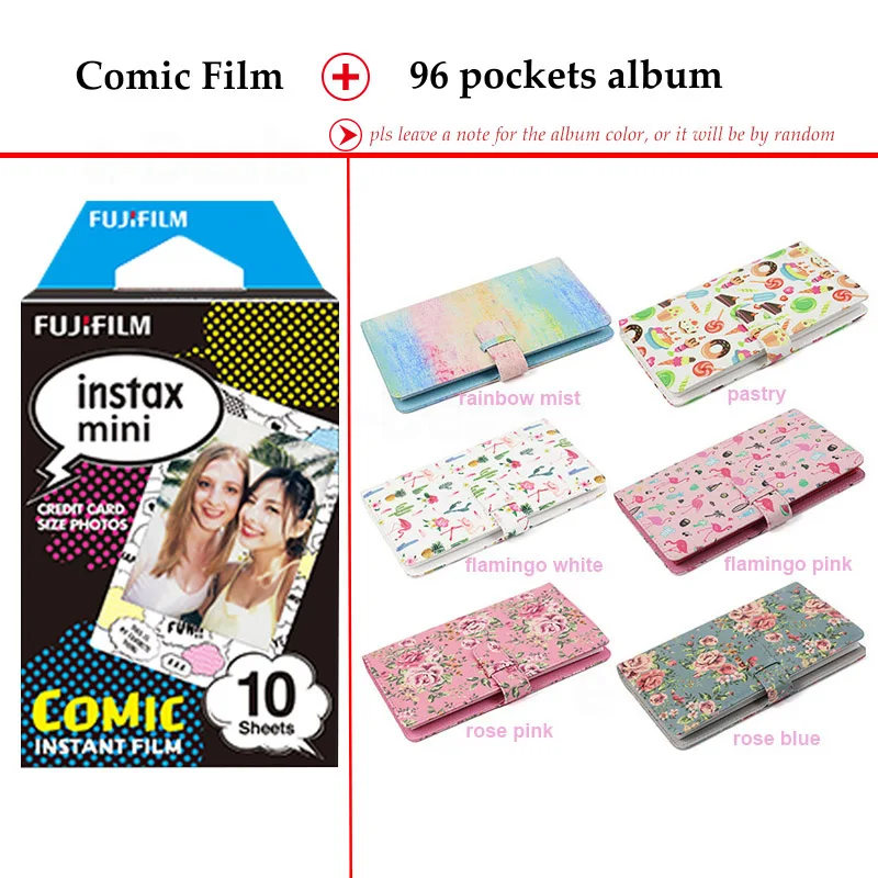 Fujifilm Instax Mini Film комикс 10 листов для 9 8 7s 7c 70 90 25 мгновенная полироидная камера