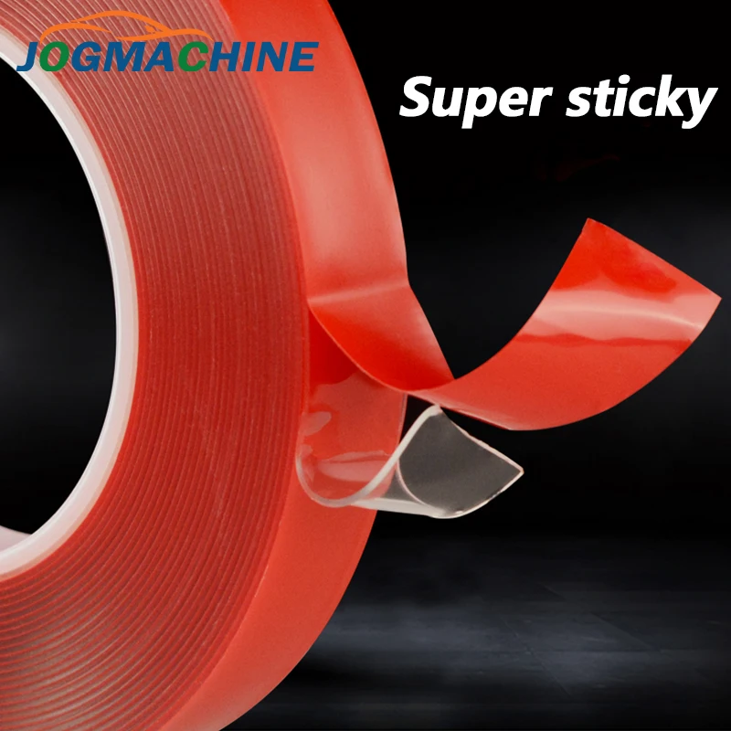 JOGMACHINE красная прозрачная силиконовая Двухсторонняя клейкая лента наклейка для