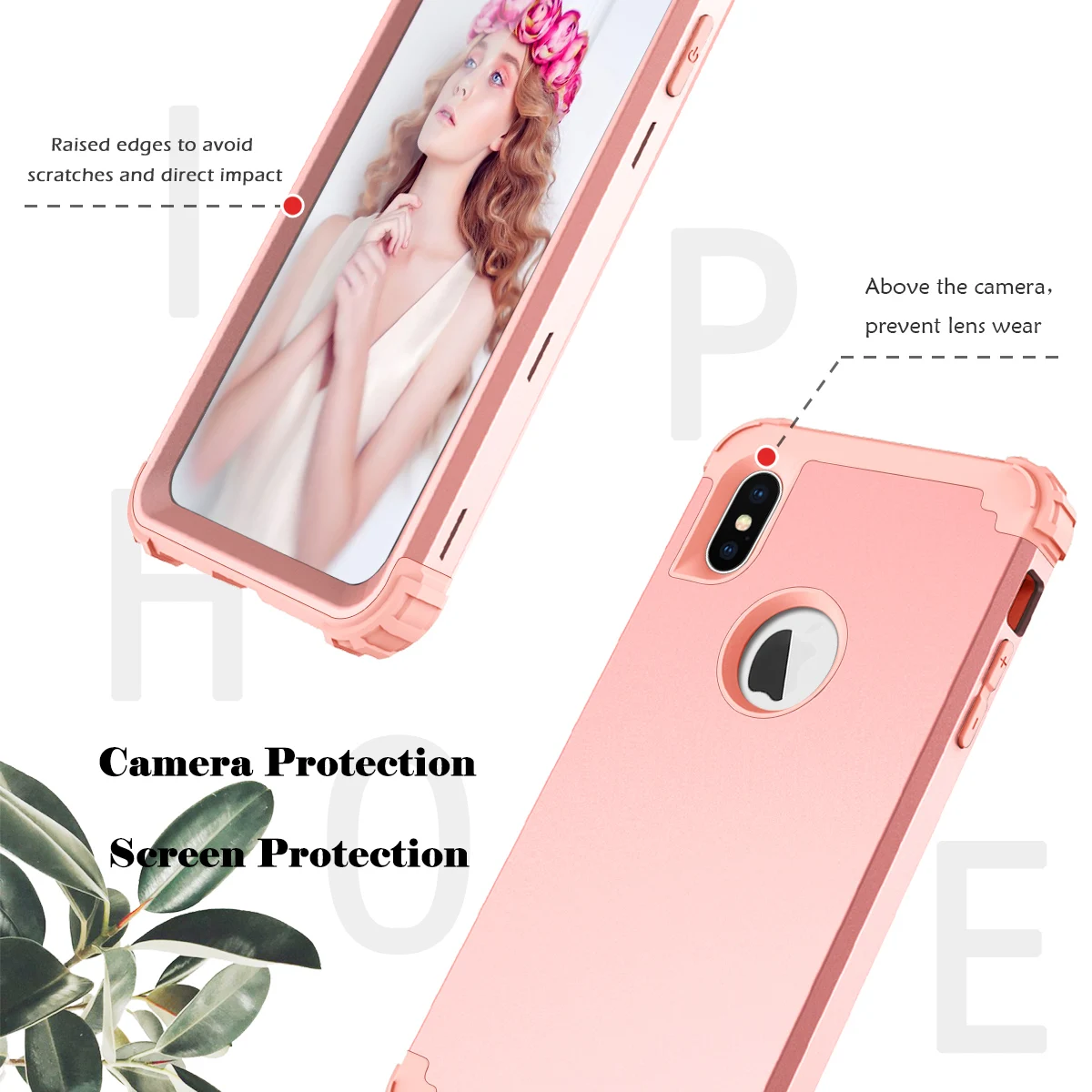 Для iPhone X XS Max XR противоударные чехлы для телефонов гибридный мягкий силикон и