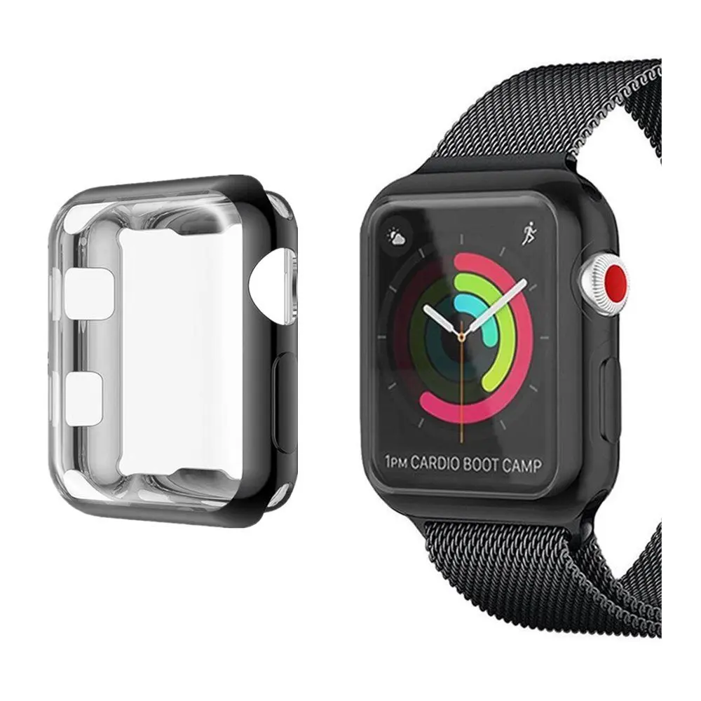 KLFS 360 градусов полное покрытие для Apple Watch серии 1/2/3/4 38 мм/42 мм 40 мм/44 позолоченный