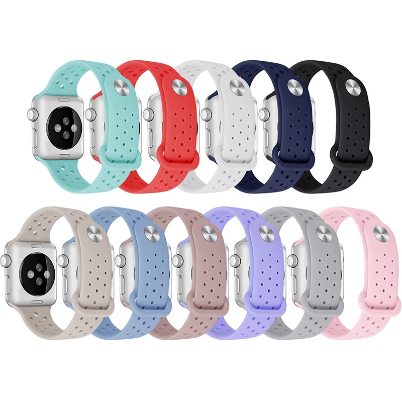 Ремешок для часов силиконовый Apple Watch 3/2/1 42 мм 38 мм|Ремешки часов| |